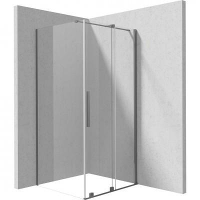 Deante Prizma kabina prysznicowa kwadratowa 90 cm titanium 55318