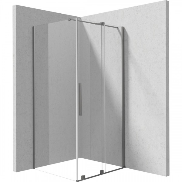 Deante Prizma kabina prysznicowa kwadratowa 90 cm titanium 55318