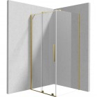 Deante Prizma kabina prysznicowa prostokątna 90x80 cm złoty połysk 55394