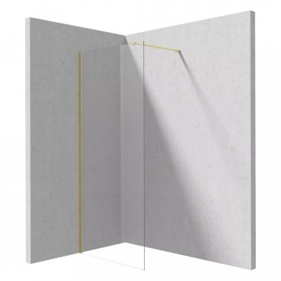 Deante Prizma ścianka wolnostojąca 90 cm Walk-in złoto szczotkowane KTJ_R39P