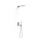 Tres Therm-Box zestaw prysznicowy termostatyczny podtynkowy deszczownica 16x55 cm stal 20225055AC