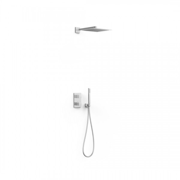 Tres Therm-Box zestaw prysznicowy termostatyczny podtynkowy deszczownica 30 cm chrom 00625004