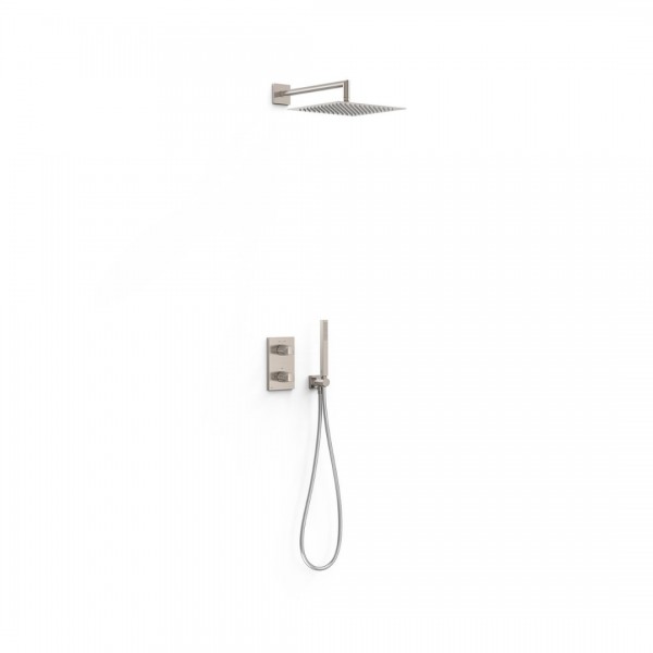 Tres Therm-Box zestaw prysznicowy termostatyczny podtynkowy deszczownica 30 cm stal 21125004AC