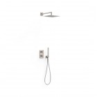 Tres Therm-Box zestaw prysznicowy termostatyczny podtynkowy deszczownica 30 cm stal 21125004AC