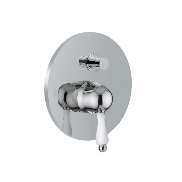 Giulini Giovanni Harmony bateria natryskowa z przełącznikiem chrom - uchwyt przezroczysty Swarovski 9563/S