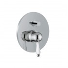 Giulini Giovanni Harmony bateria natryskowa z przełącznikiem chrom - uchwyt przezroczysty Swarovski 9563/S