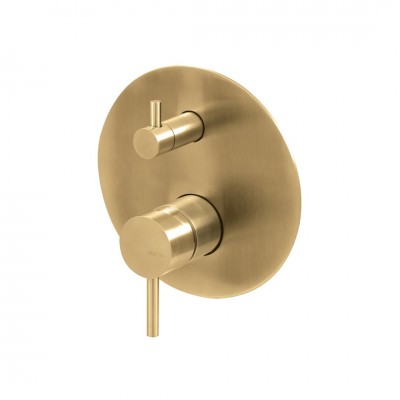 Vema Otago bateria wannowo-prysznicowa podtynkowa złoty szczotkowany V17142.AP.098