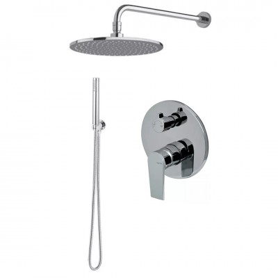 Vema Timea zestaw prysznicowy podtynkowy deszczownica 30 cm chrom TIMZES30