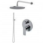 Vema Slate zestaw prysznicowy podtynkowy deszczownica 20 cm chrom SLAZES20