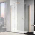 Sanswiss Annea ścianka prysznicowa 70 cm boczna do drzwi złoto szczotkowane ANT107001307