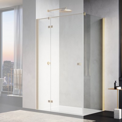 Sanswiss Annea ścianka prysznicowa 70 cm boczna do drzwi złoto szczotkowane ANT107001307