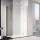 Sanswiss Annea ścianka prysznicowa 70 cm boczna do drzwi złoto szczotkowane ANT107001307