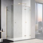 Ronal Annea ścianka prysznicowa 70 cm boczna do drzwi złoto szczotkowane ANTW107001307