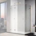 Ronal Annea ścianka prysznicowa 70 cm boczna do drzwi złoto szczotkowane ANTW107001307