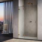 Ronal Annea drzwi prysznicowe 75 cm lewe złoto szczotkowane AN13WG07501307