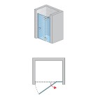 Sanswiss Annea drzwi prysznicowe 90 cm prawe czarny mat AN13WD09000607