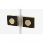 Sanswiss Annea drzwi prysznicowe 75 cm prawe złoto szczotkowane AN13WD07501307