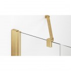 Ronal Annea kabina prysznicowa kwadratowa 75 cm lewa złoto szczotkowane 65893