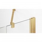 Ronal Annea kabina prysznicowa kwadratowa 75 cm prawa złoto szczotkowane 65937