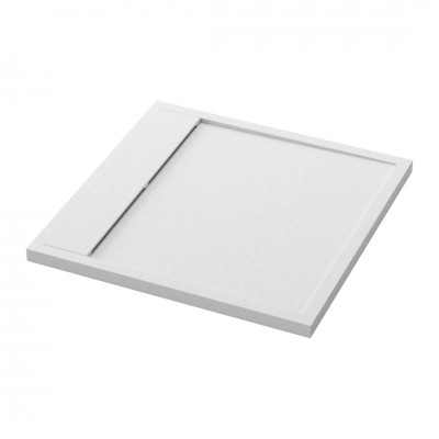 Ronal Rug brodzik kwadratowy 80x80 cm kompozytowy biały mat W30Q08009