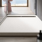 Ronal Rug brodzik prostokątny 100x70 cm kompozytowy biały ma W30AS10007009