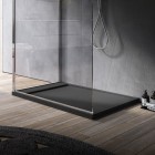 Ronal Rug brodzik kwadratowy 80x80 cm kompozytowy szary W30Q08016