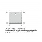 Ronal Air brodzik kwadratowy 80x80 cm konglomeratowy biały mat W37Q08009