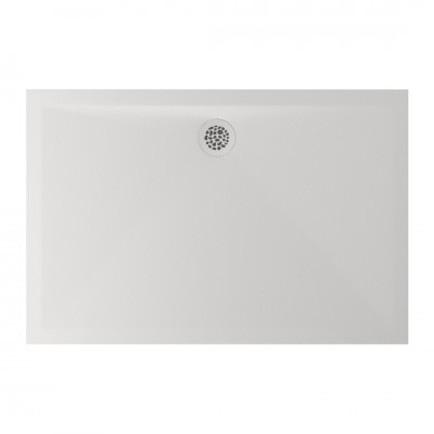 Ronal Air brodzik kwadratowy 90x70 cm konglomeratowy biały mat W37A09007009