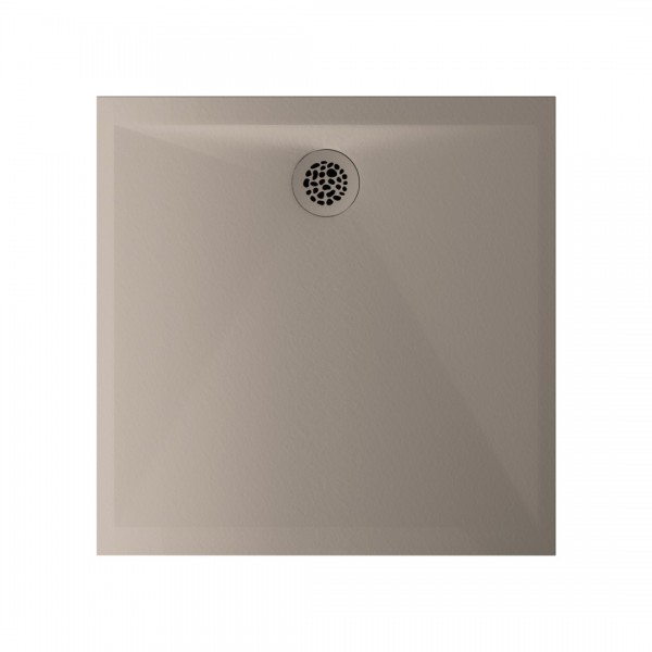 Ronal Air brodzik kwadratowy 80x80 cm konglomeratowy len W37Q08015