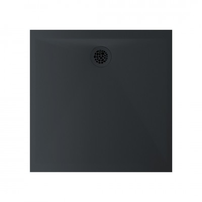 Ronal Air brodzik kwadratowy 80x80 cm konglomeratowy antracyt W37Q08017