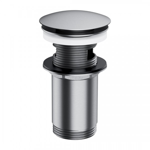 Omnires korek do umywalki z przelewem klik klak okrągły nikiel A706NI