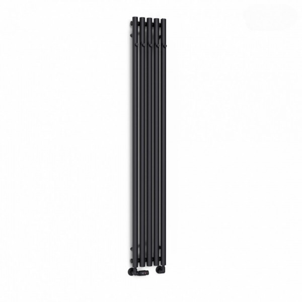 Oltens Stang grzejnik łazienkowy 180x26 cm czarny mat 55017300