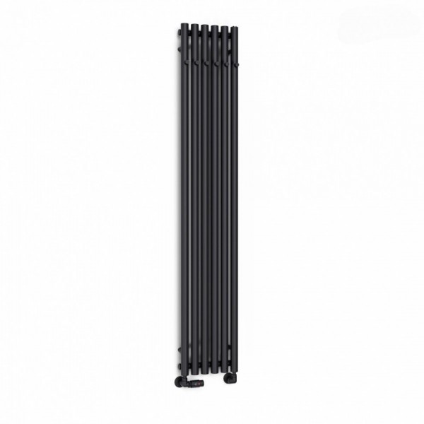 Oltens Stang grzejnik łazienkowy 180x37 cm czarny mat 55018300