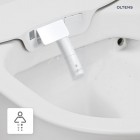 Oltens SmartFrisk miska WC wisząca myjąca z powłoką SmartClean z deską biała 42038000