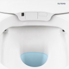 Oltens SmartFrisk miska WC wisząca myjąca z powłoką SmartClean z deską biała 42038000
