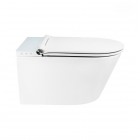 Oltens SmartFrisk miska WC wisząca myjąca z powłoką SmartClean z deską biała 42038000