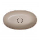 Omnires Shell M+ umywalka nablatowa 60x35 cm beżowy mat SHELLUNDB