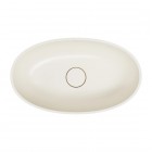 Omnires Shell M+ umywalka nablatowa 60x35 cm biały piaskowy mat SHELLUNWS