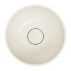 Omnires Shell M+ umywalka nablatowa okrągła 35 cm biały piaskowy mat SHELL350UNWS