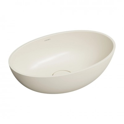 Omnires Shell M+ umywalka nablatowa 50x32 cm biały piaskowy mat SHELL500UNWS