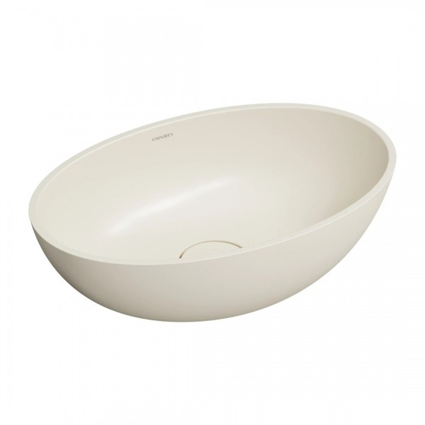 Omnires Shell M+ umywalka nablatowa 50x32 cm biały piaskowy mat SHELL500UNWS