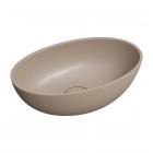 Omnires Shell M+ umywalka nablatowa 50x32 cm beżowy mat SHELL500UNDB