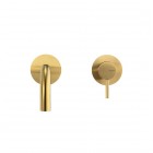 Vema Otago bateria umywalkowa podtynkowa wylewka 20,7 cm bez korka złoty szczotkowany V17050.AP.098