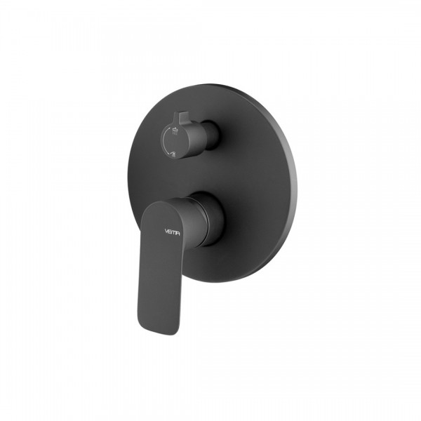 Vema Slate bateria wannowo-prysznicowa podtynkowa czarny mat V14142/CZAR