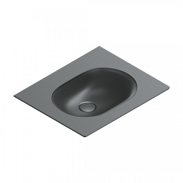 Catalano Sfera umywalka 60x50 cm prostokątna czarny mat 0520610022