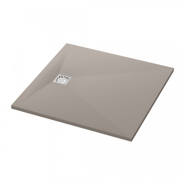 Ronal Dune brodzik kwadratowy 80x80 cm konglomeratowy len W32Q08015