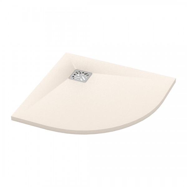 Ronal Dune brodzik półokrągły 80x80 cm konglomeratowy piasek W32R5508018