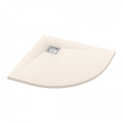 Ronal Dune brodzik półokrągły 80x80 cm konglomeratowy piasek W32R5508018