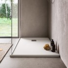 Ronal Dune brodzik prostokątny 90x70 cm konglomeratowy biały mat W32AS09007009