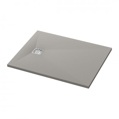 Ronal Dune brodzik prostokątny 90x70 cm konglomeratowy szary beton W32AS09007014